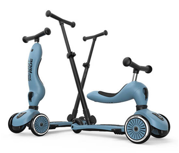 Scoot & Ride Highwaykick 1 Push and Go 2w1 Jeździk i hulajnoga Steel - 1325352 - zdjęcie